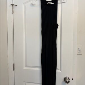 Abercrombie & Fitch Black Ribbed Knit Top